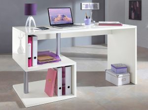 products 01 Modern Office Desk Single Essential Gloss White 3