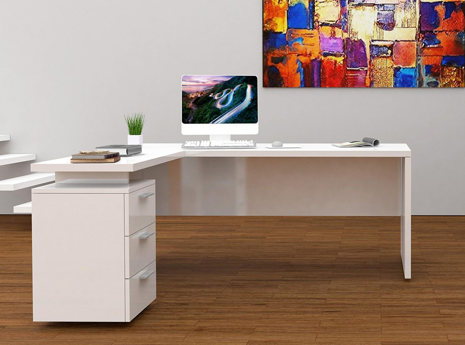 Luxury Slate Desk Modern Simple Study Corner Desk Italian Style