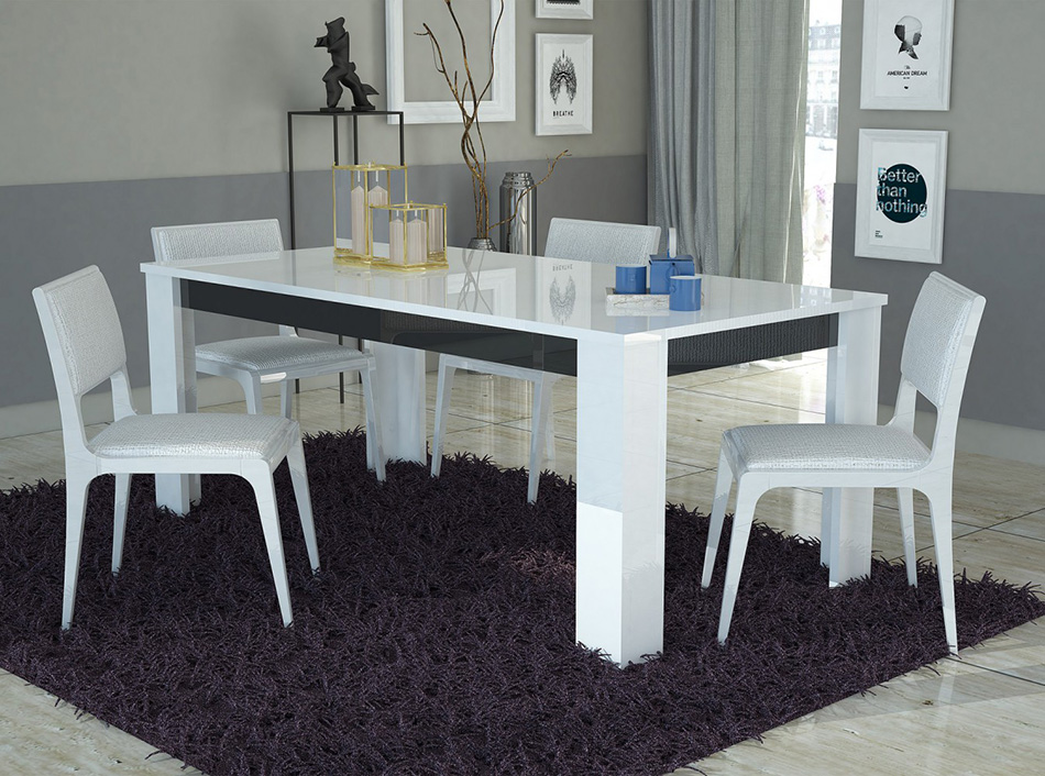 Large Modern Dining Table Mist | Made in Italy