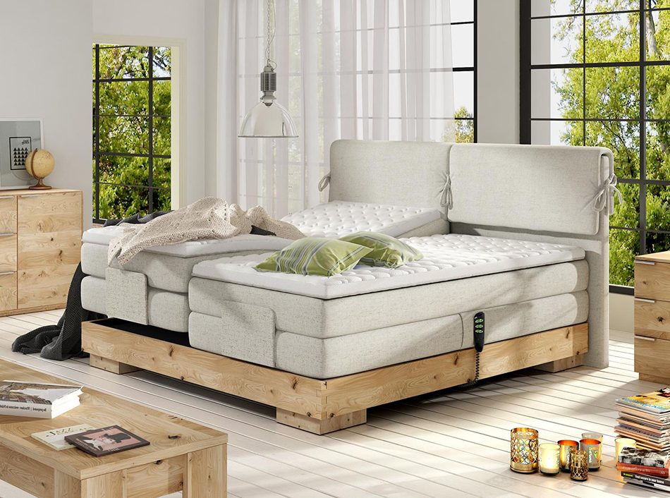 Electric Wooden Box Spring Bed Valva