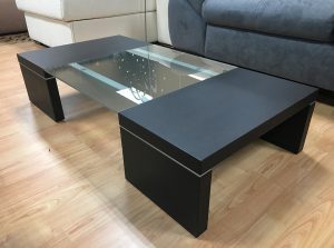 products 01 Modern Wood Glass Coffee Table Black 2