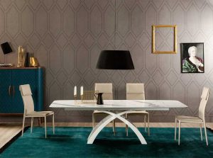 Tokyo Modern Dining Table by Tonin Casa calacatta