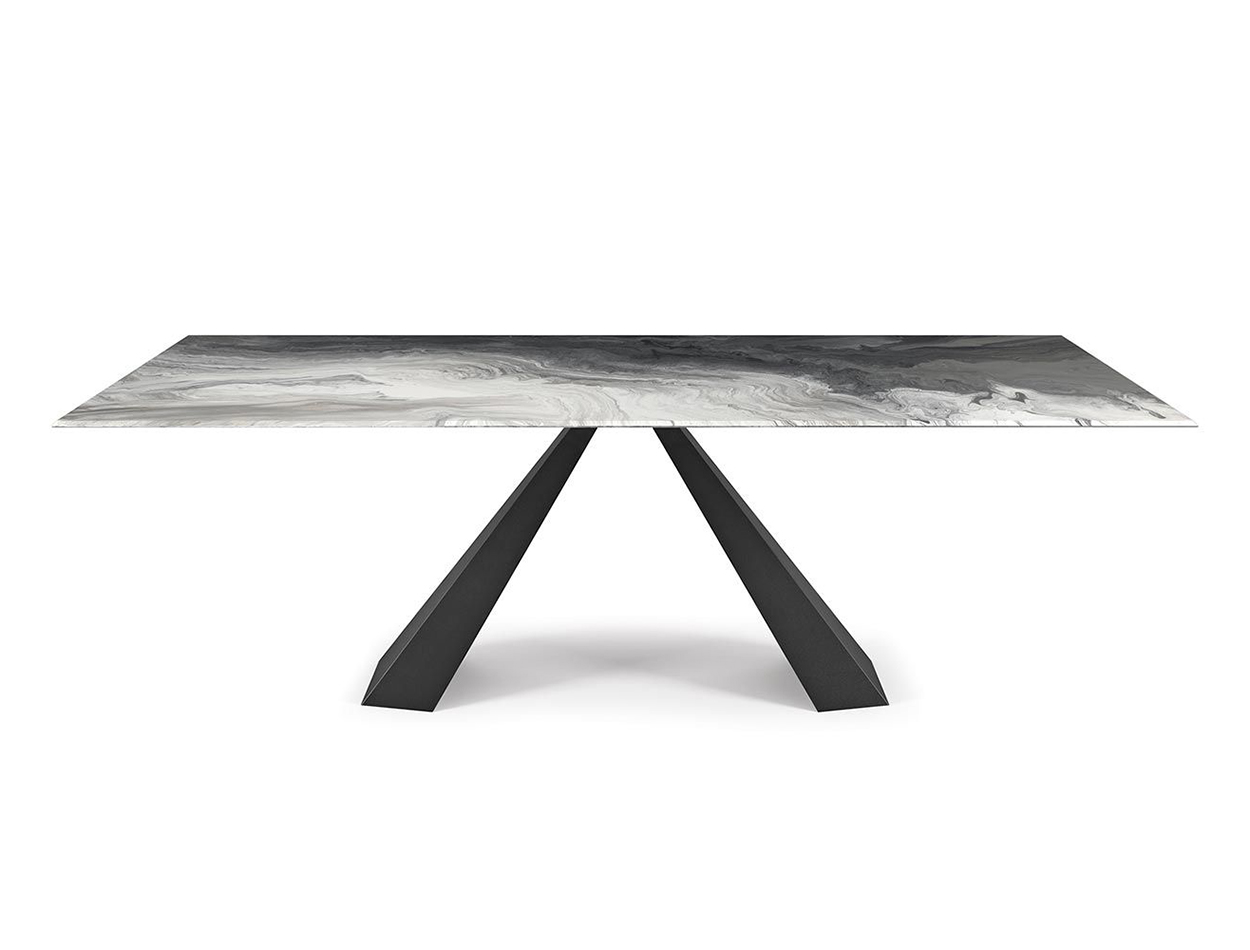 Eliot Crystalart Dining Table by Cattelan Italia - MIG Furniture