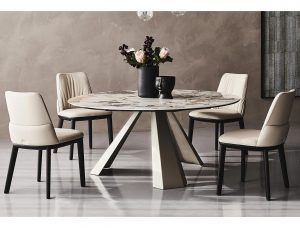 eliot keramik round dining table by cattelan italia 2