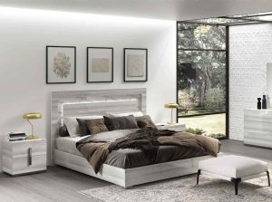 Carrara Grey Bedroom by Status