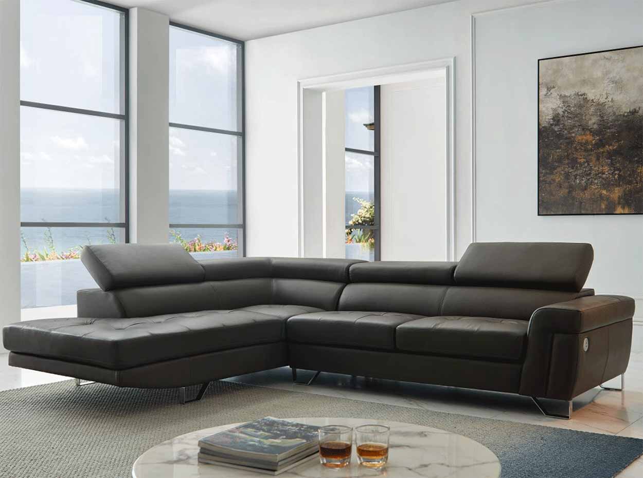 Modern Leather Sectional Sofa 1807 by ESF Furniture - MIG Furniture