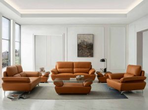 1810 Leather Sofa by ESF