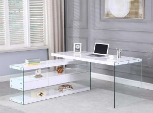 6902 Desk by Chintaly White
