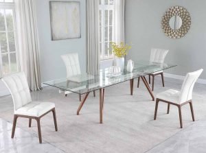 Erika Glass dining Table by Chintaly main