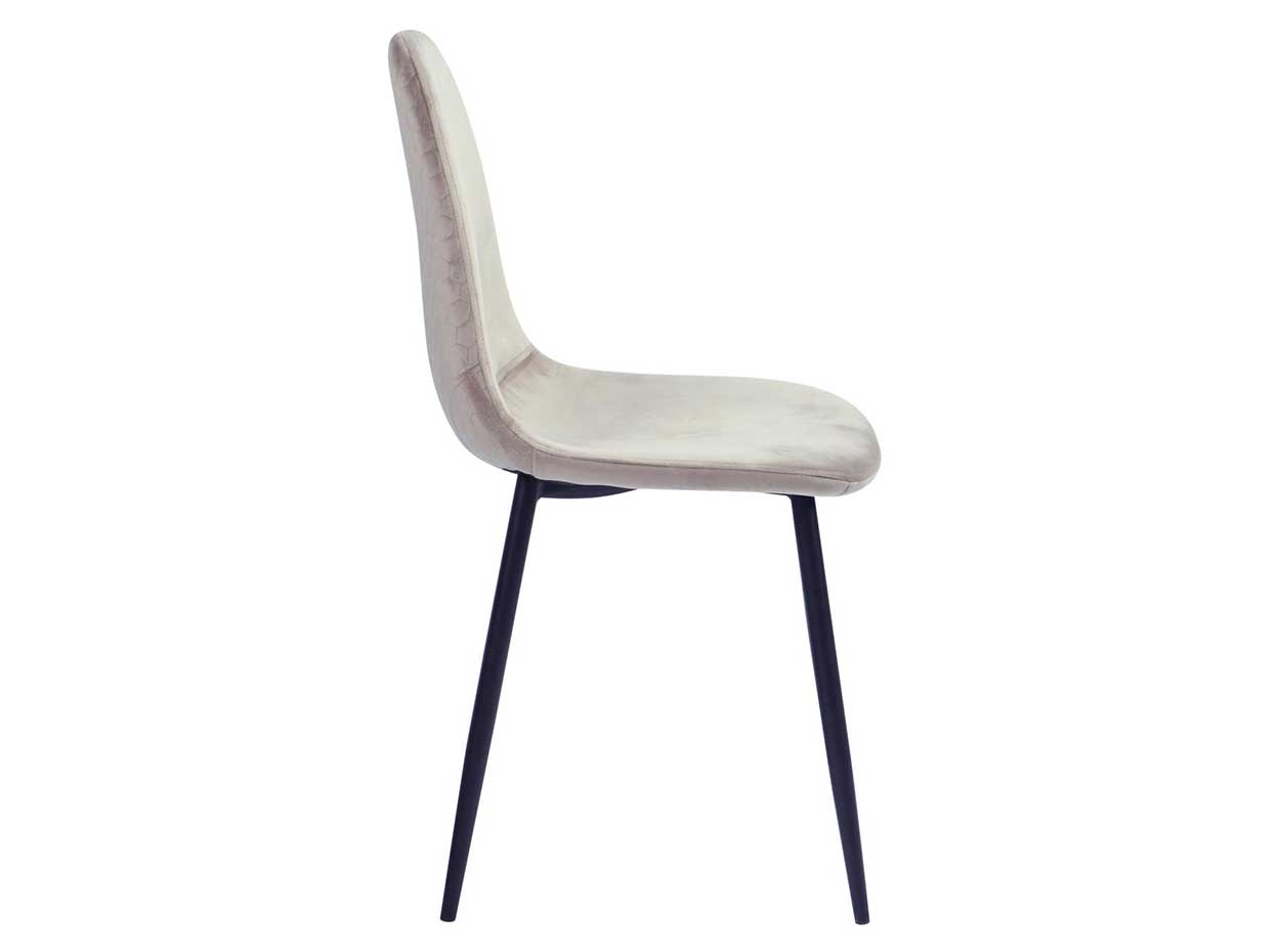 Modern Taupe Side Chair Heather by Chintaly - MIG Furniture