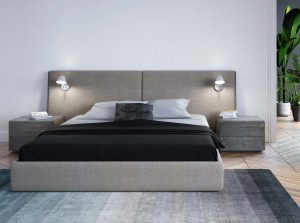 Huppe Sereno Bedroom Set Upholstered Storage Bed Made in Canada