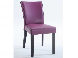 Michelle side chair by chintaly orange purple