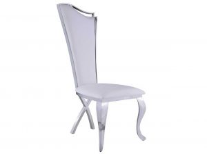 Nadia side chair by chintaly fab white