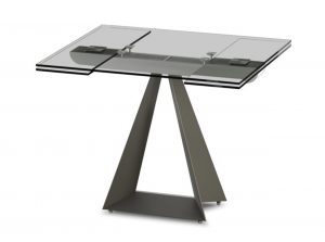 Prism Glass Extendable Counter Table Elite Modern 1