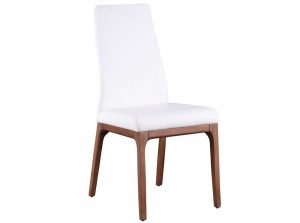 Rosario walnut legs side chair by chintaly