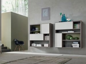 1553 wall unit seta by maronese bookcase