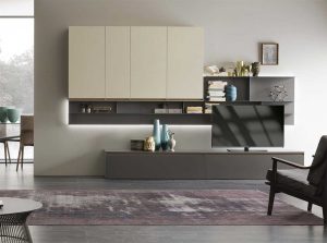 A104 modern led tv area wall unit by tomasella italy main