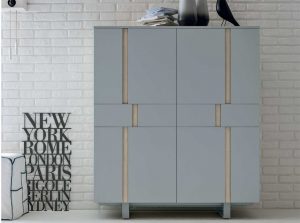 Athena modern sideboard buffet by tomasella italy highboard gray