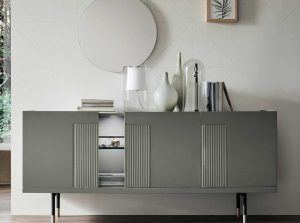 Aura glass sideboard by maronese