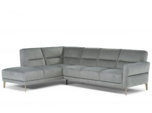 Calore C132 fabric leather sectional modern by natuzzi editions angle