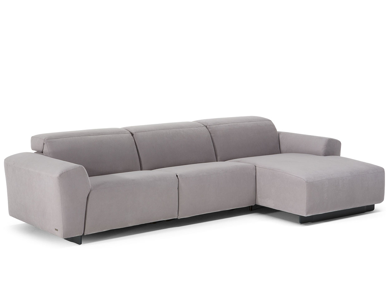 Modus C197 fabric leather modern by natuzzi editions sofa leather sectional right