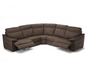 Pazienza c012 fabric leather sectional by natuzzi editions recliner