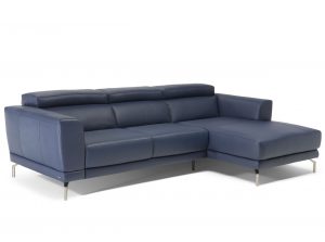 Tranquillita leather sofa fabric sofa modern chaise by natuzzi editions black
