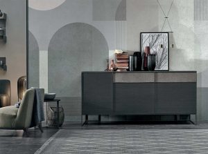 Vinci modern sideboard buffet by tomasella italy black