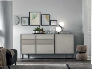 Vinci modern sideboard buffet by tomasella italy gray