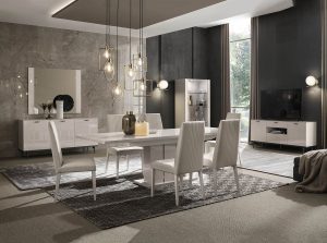 claire dining table chairs buffet curio alf group italy 1