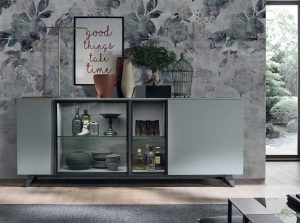 metropolis modern sideboard buffet by tomasella italy gray