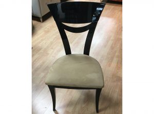 01 Contemporary Dining Chair Black Beige 0