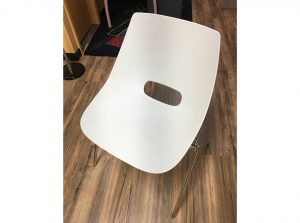 01 Contemporary White Office Dining Chair Valentini 0