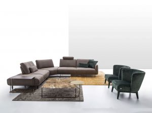 Assago modern sectional Sofa Italian Nicoline Italy square