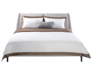 Cuzco LE10 leather fabric bed modern by natuzzi editions modern upholstered front