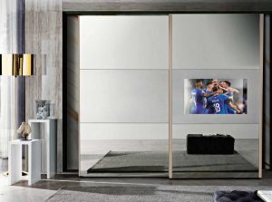 Diamond Modern Bedroom by MobilPIU wardrobe sliding silver
