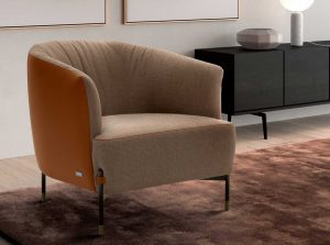 Diga nicoline modern swivel amrchair Italy fixed