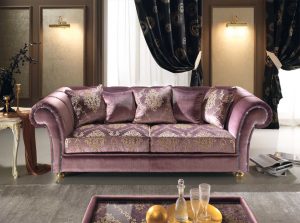 Elegance Classic sofa by MobilPIU Italy gold