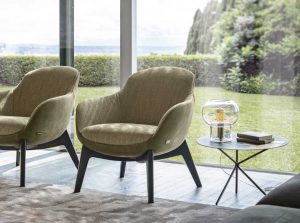 Ghirla modern accent chair by nicoline italy