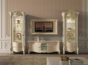 Ginevra Classic Tv Stand by Mobil PIU Italy front