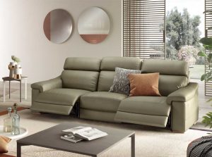 Giulivo c115 leather sectional sofa by natuzzi editions stock