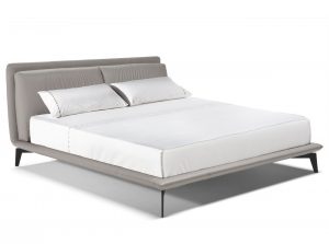 Giunca LE07 leather fabric bed modern by natuzzi editions modern upholstered main