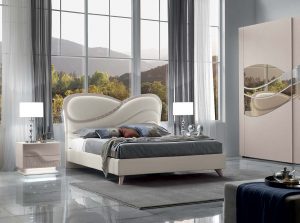 Incanto bianco Modern bedroom by MobilPIU bed cashmere 1