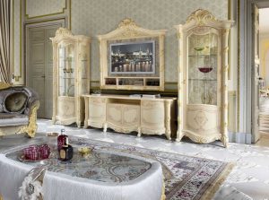Madame Royale classic entertainment center by Mobil PIU Italy