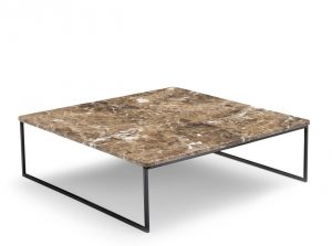 Metrico modern coffee table brass table by nicoline italy living room