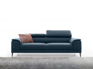 Tiziano nicoline modern Sectional Sofa Italy chaise blue fabric main