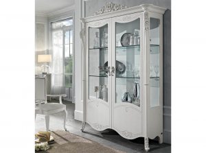 Viola Bianco dining by Mobil PIU Italy china white