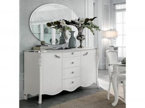 Viola Bianco dining by Mobil PIU Italy dresser main