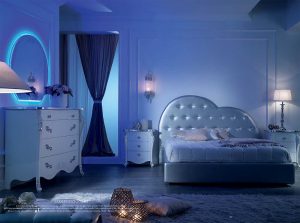 Viola Cuore bedroom by Mobil PIU Italy bed main