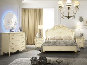 Viola Ivory bedroom by Mobil PIU Italy bed